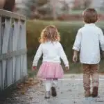 children walking