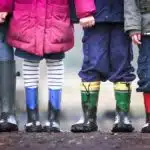 Kids in wellies