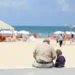 Grandfather at the beach
